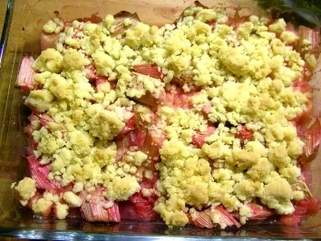 Gerries Rhubarb Crumble with Custard - Rezept - Bild Nr. 2