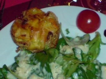 Muffins, herzhaft "Toast-Körbchen / Törtchen" - Rezept