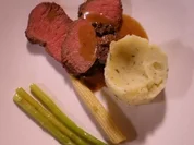 Rippenstück mit Selleriekartoffelstampf und Morchelsoße - Rezept