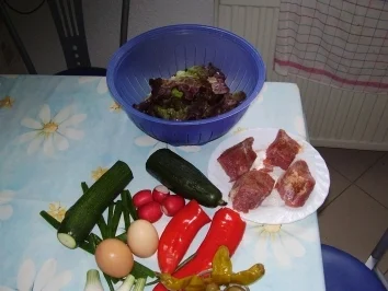 Rezept: Schweinefilet auf Salat Bild Nr. 2 Schweinefilet auf Salat - Rezept - Bild Nr. 2