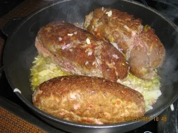 Rezept: Oliven-Hackbraten mit Oreganosoße Bild Nr. 6 Oliven-Hackbraten mit Oreganosoße - Rezept - Bild Nr. 6