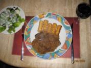 Rinderhüftsteak mit Preiselbeeren in Madeira - Rezept