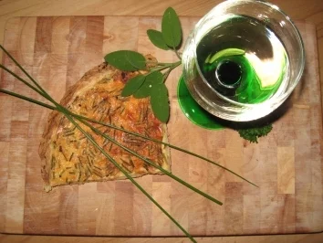 Schnittlauch-Rahm-Ta(o)rte - Rezept