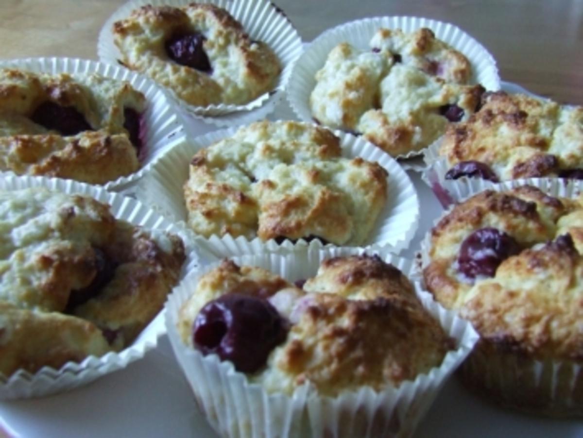 Kirsch-Quark-Muffins - Rezept