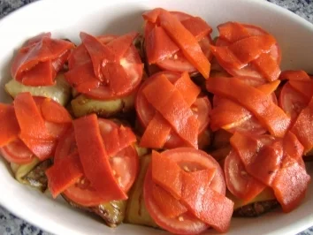 Rezept: Köfte in Auberginen Köfte in Auberginen - Rezept