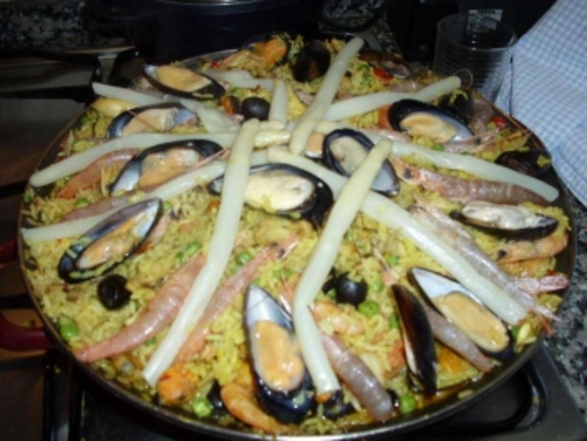 Bilder für Paella para 12 Personas - Rezept