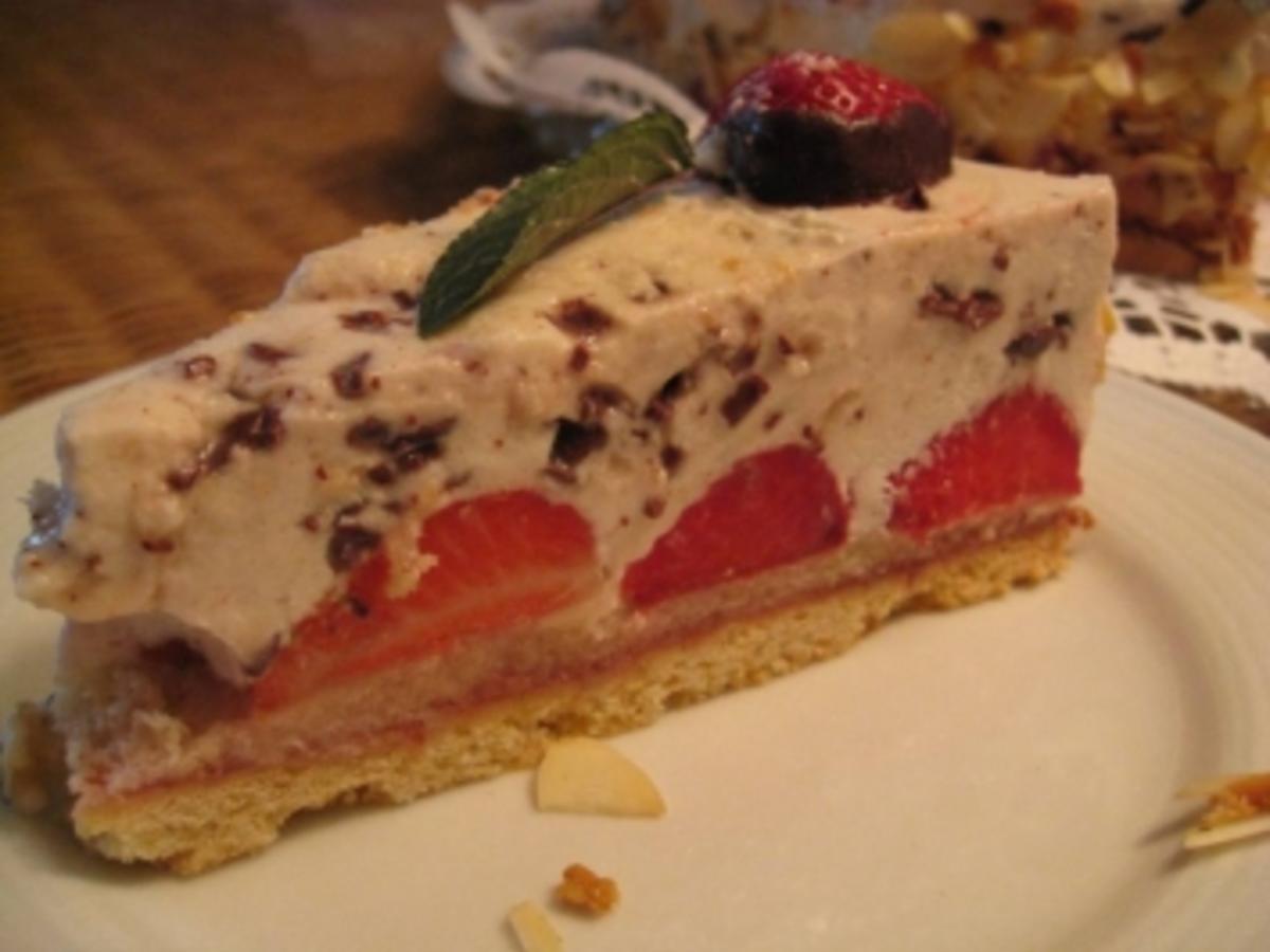 Geburtstagstorte zweistöckig Joghurt Schokoladen- Minztorte mit ...