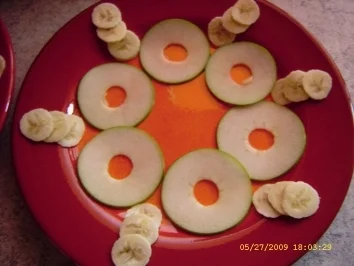 Rezept: Apfel - Bananen - Carpaccio mit Powerballs Bild Nr. 5 Apfel - Bananen - Carpaccio mit Powerballs - Rezept - Bild Nr. 5