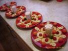 Apfel - Bananen - Carpaccio mit Powerballs - Rezept