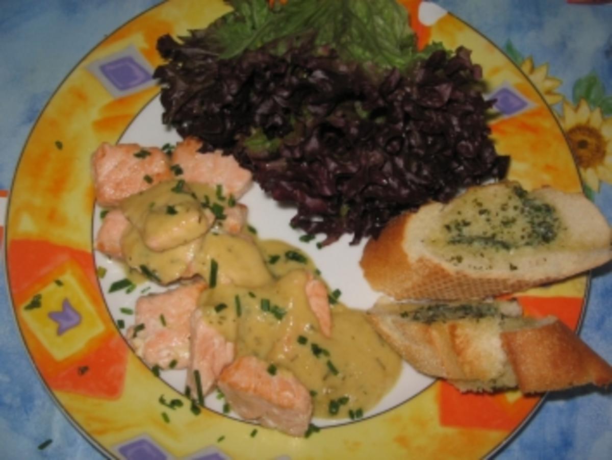 Lachsfilet mit Honig - Senf - Soße - Rezept Von Einsendungen Erdbeere76