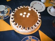 Bisquittorte mit Kaffeecreme - Rezept