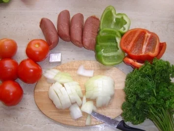 Rezept: Sucuk Pfanne Bild Nr. 2 Sucuk Pfanne - Rezept - Bild Nr. 2