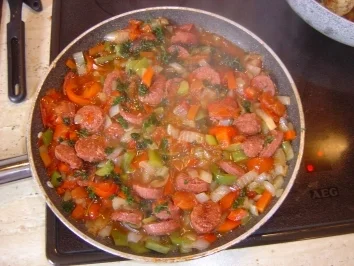 Rezept: Sucuk Pfanne Bild Nr. 4 Sucuk Pfanne - Rezept - Bild Nr. 4