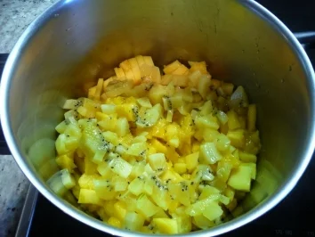 Kiwi - Mango Konfitüre - Rezept