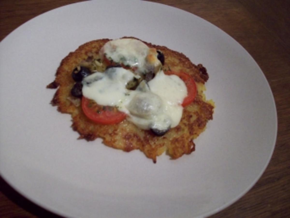 Kartoffelpuffer-Pizza - Rezept