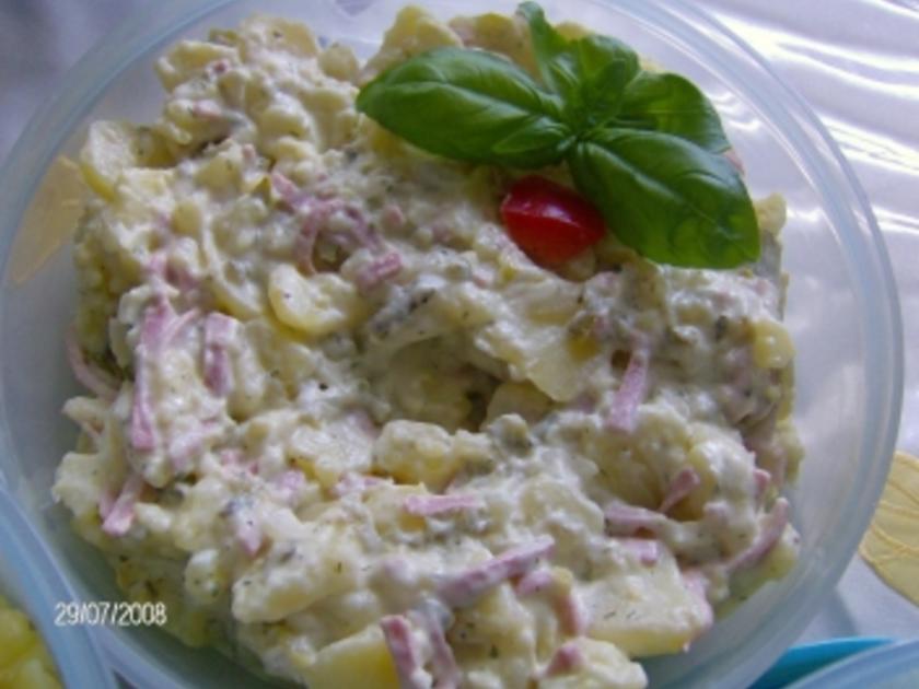 Kartoffelsalat mit Fleischsalat - Rezept - kochbar.de