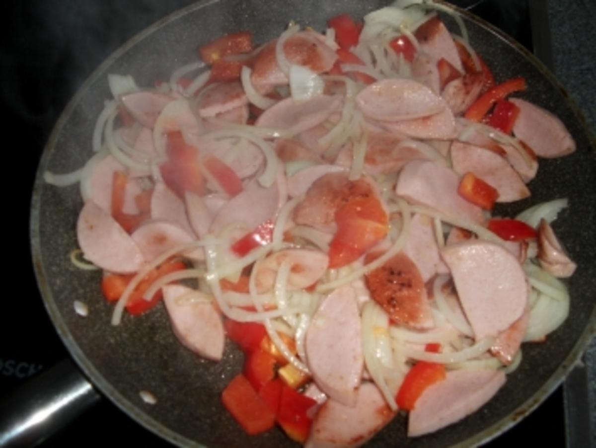 Kartoffel-Knoblauch-Fleischwurst-Auflauf - Rezept