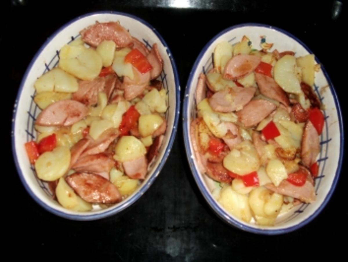 Kartoffel-Knoblauch-Fleischwurst-Auflauf - Rezept - Bild Nr. 3