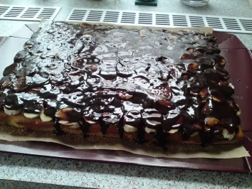 Rezept: Bananen-Schoko-Schnitten Bild Nr. 11 Bananen-Schoko-Schnitten - Rezept - Bild Nr. 11