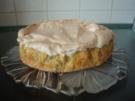 Rhabarberkuchen mit Baiserhaube - Rezept