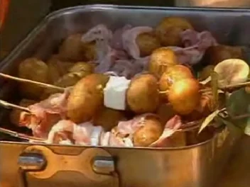 Kartoffel-Ziegenkäsespieß - Rezept