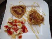 Bananenpfannkuchen; Süßspeise oder Dessert - Rezept