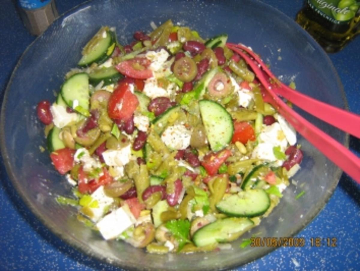 Bohnensalat mediteran - Rezept