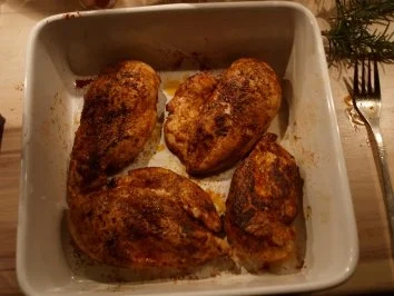 Rezept: Überbackene Hähnchenbrustfilet Bild Nr. 2 Überbackene Hähnchenbrustfilet - Rezept - Bild Nr. 2