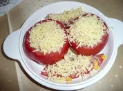Überbackene Fleischtomaten - Rezept