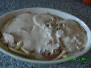 Rezept: Makkaroni-Schinken-Auflauf Bild Nr. 2 Makkaroni-Schinken-Auflauf - Rezept - Bild Nr. 2