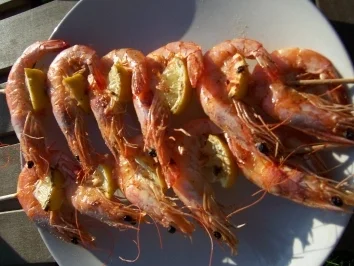 Rezept: Nici`s Garnelenspieß Bild Nr. 2 Nici`s Garnelenspieß - Rezept - Bild Nr. 2