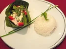 Red Snapper im Bananenblatt an Duftreis - Rezept