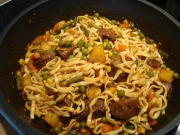 Rezept: *Hauptgericht Fleisch - Rindfleisch süss-sauer Bild Nr. 2 *Hauptgericht Fleisch - Rindfleisch süss-sauer - Rezept - Bild Nr. 2