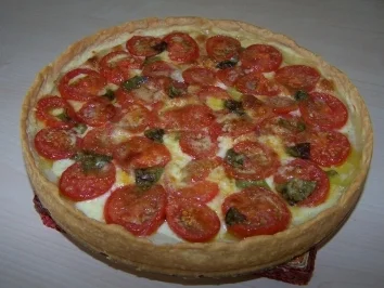 Tomaten-Basilikum-Torte - Rezept
