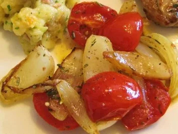 Rezept: mimi´s Zwiebel-Tomaten ... mimi´s Zwiebel-Tomaten ... - Rezept