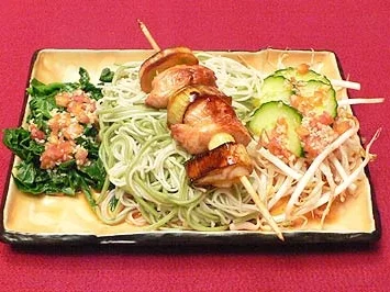 Somen-Nudeln mit Yakitori - Rezept
