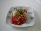 Erdbeeren auf Kokosreis mit Röstflocken - Rezept