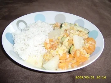 Gemüse in Kokosmilch - Rezept