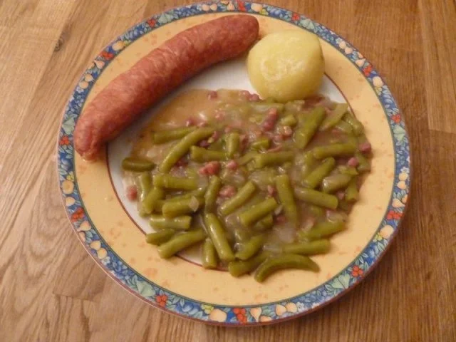 Rezept: Westfälische Schnippelbohnen in Specksoße Bild Nr. 4 Westfälische Schnippelbohnen in Specksoße - Rezept - Bild Nr. 4