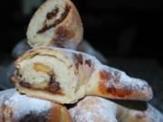 Croissants mit Marzipan und Schoki - Rezept