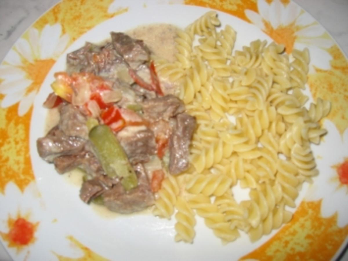 Boeuf Stroganow - Rezept