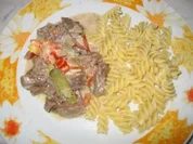 Boeuf Stroganow - Rezept