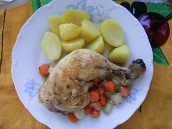 Rezept: Hähnchenschenkel im Zwiebelbeet Dida's Art Hähnchenschenkel im Zwiebelbeet Dida's Art - Rezept