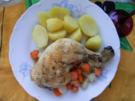 Hähnchenschenkel im Zwiebelbeet Dida's Art - Rezept