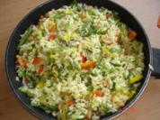 kunterbunte Reispfanne - Rezept