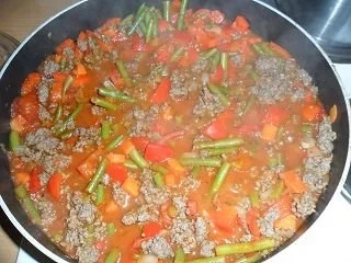 Bohnen-Hack-Pfanne - Rezept