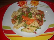 Schweineragou mit Erbsen und Karotten - Rezept