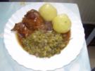 Lammschulter mit grünen Bohnen und Klößen - Rezept