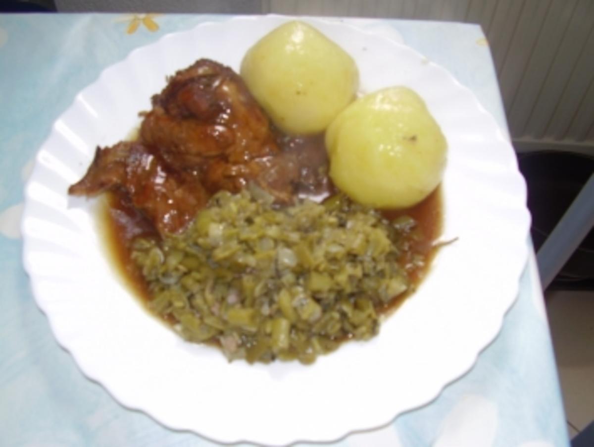 Lammschulter mit grünen Bohnen und Klößen - Rezept By gabi-63