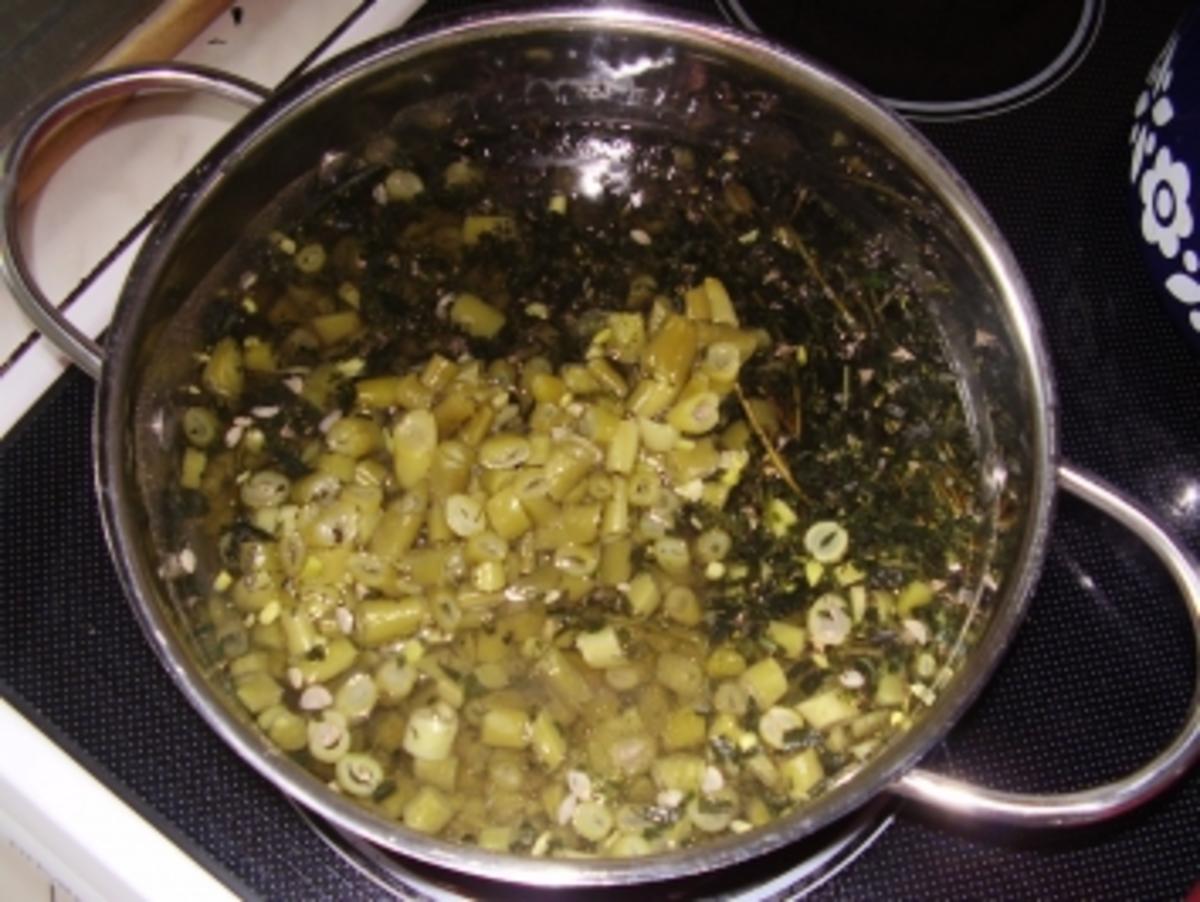 Lammschulter mit grünen Bohnen und Klößen - Rezept - Bild Nr. 7